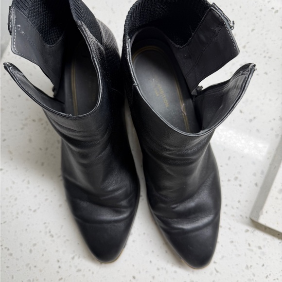 Cole Haan Black Textured Ankle Booties - Picture 4 of 5